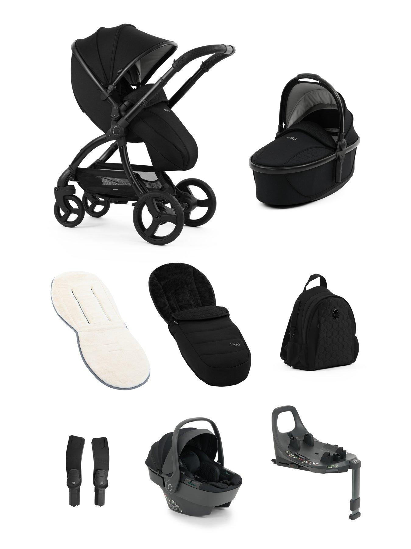 Image 2 of 6 of Egg egg3 Luxury Bundle with 360 egg shell Car Seat & base - Panther