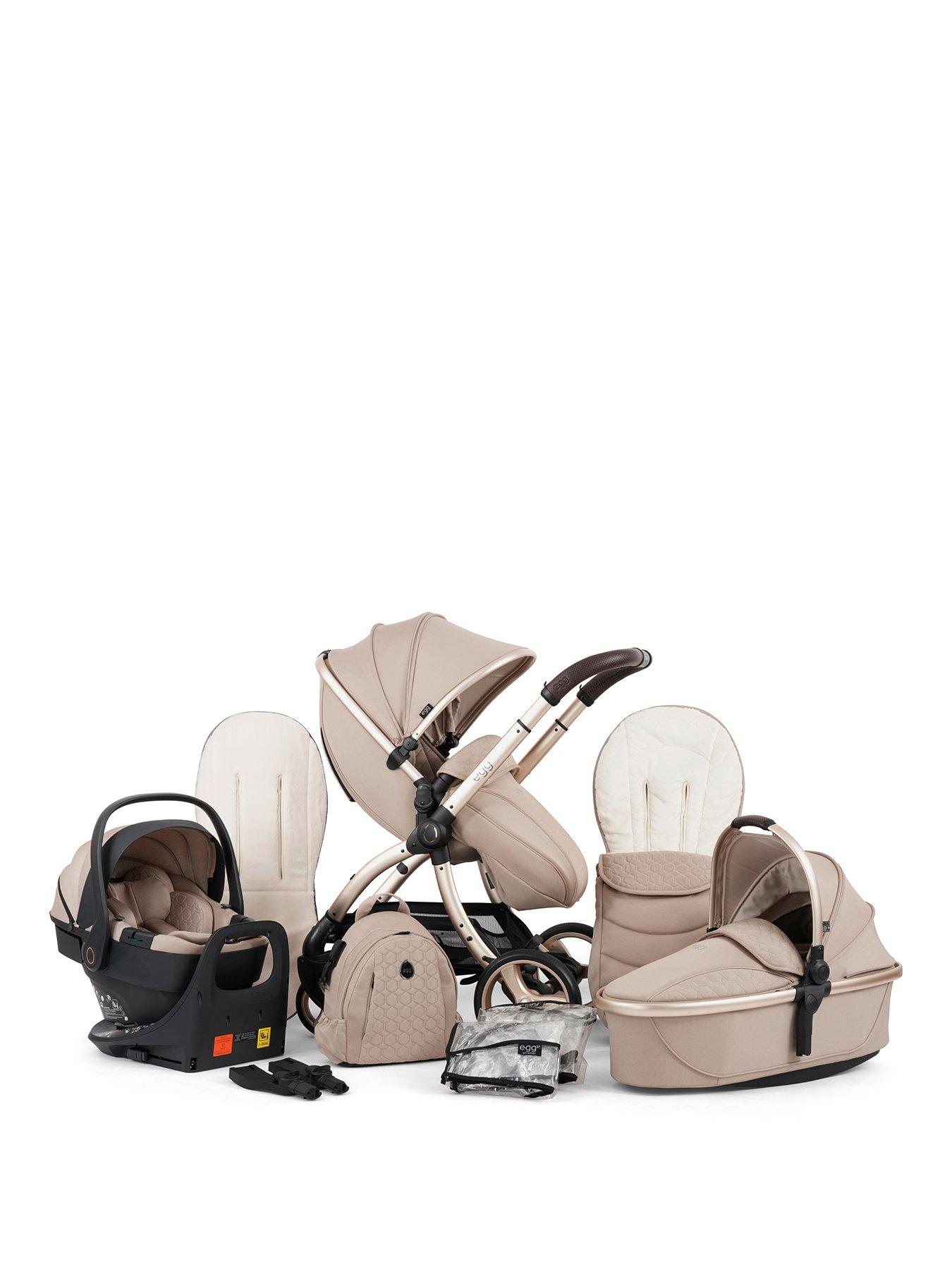 Image 1 of 6 of Egg egg3 Luxury Bundle with 360 egg shell Car Seat &amp; base - Feather