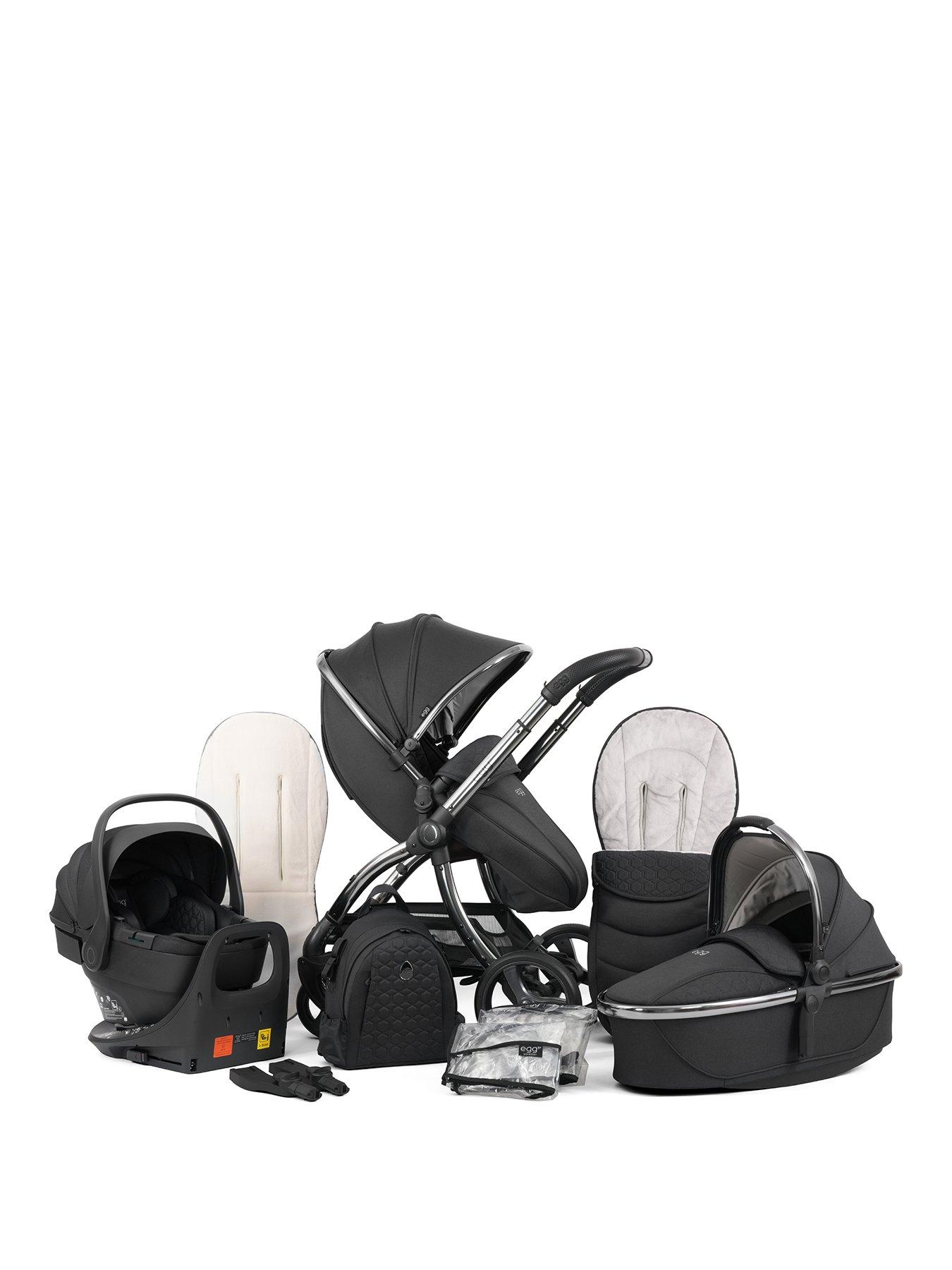 Image 1 of 6 of Egg egg3 Luxury Bundle with 360 egg shell Car Seat & base - Carbonite