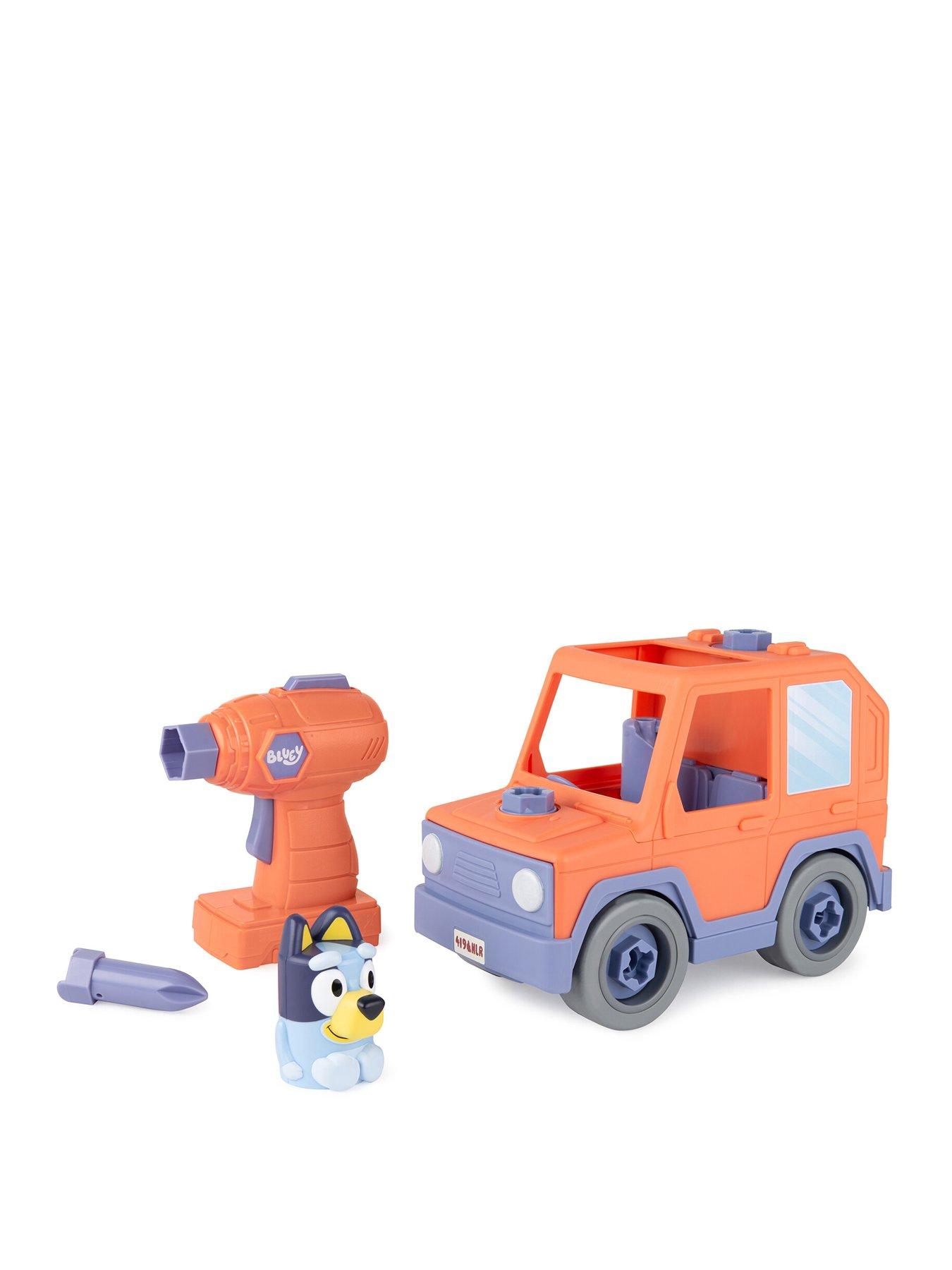 Tomy Build-A-Buddy Bluey Car - Buildable Motorized Vehicle For Take Apart Play - Includes Figure And Toy Drill - Officially Licensed Bluey Toys - Kids Gift - Image 3