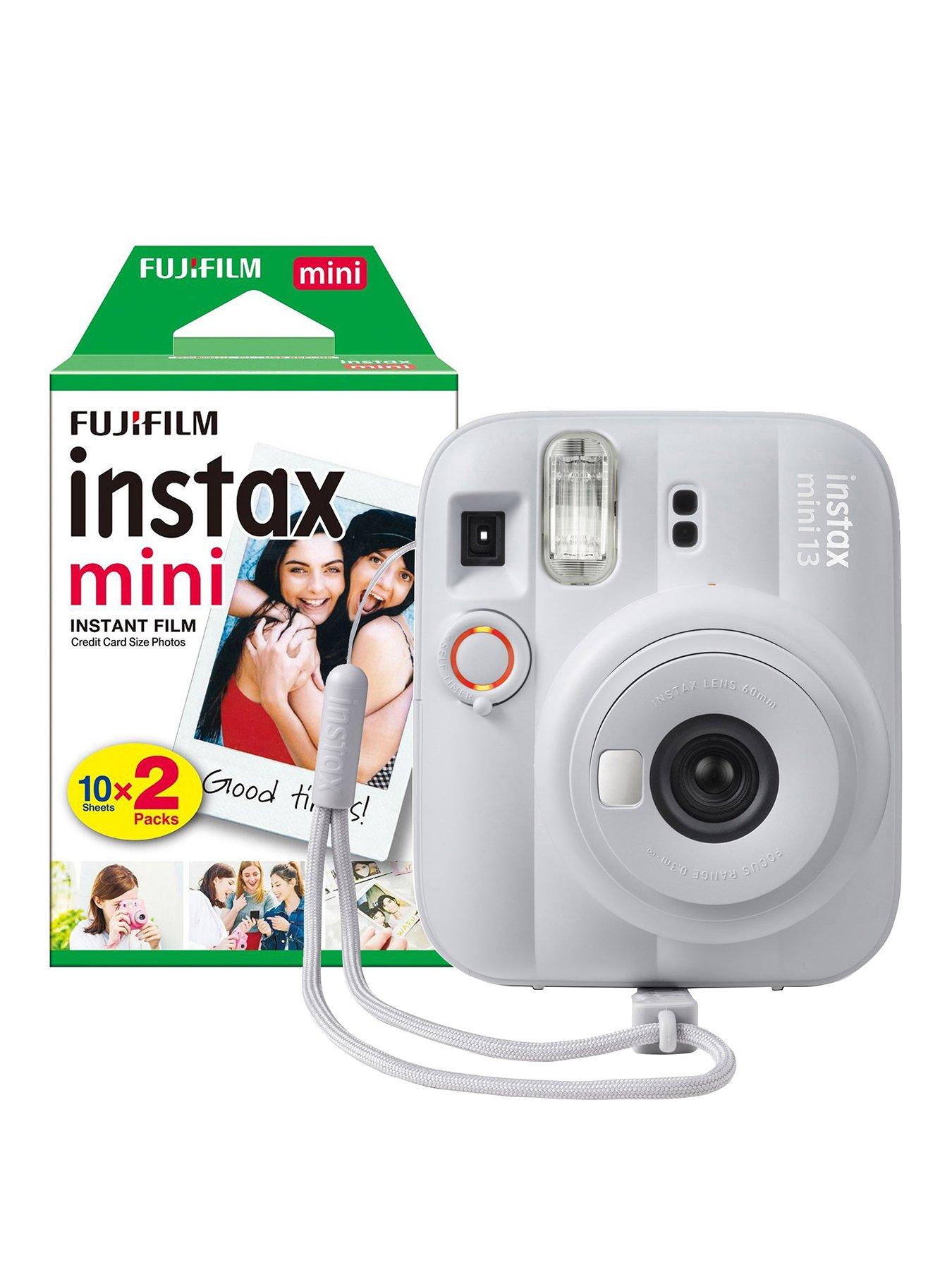 Fujifilm Instax Mini 13 Camera inc 20 Shot Film Pack- Clay White