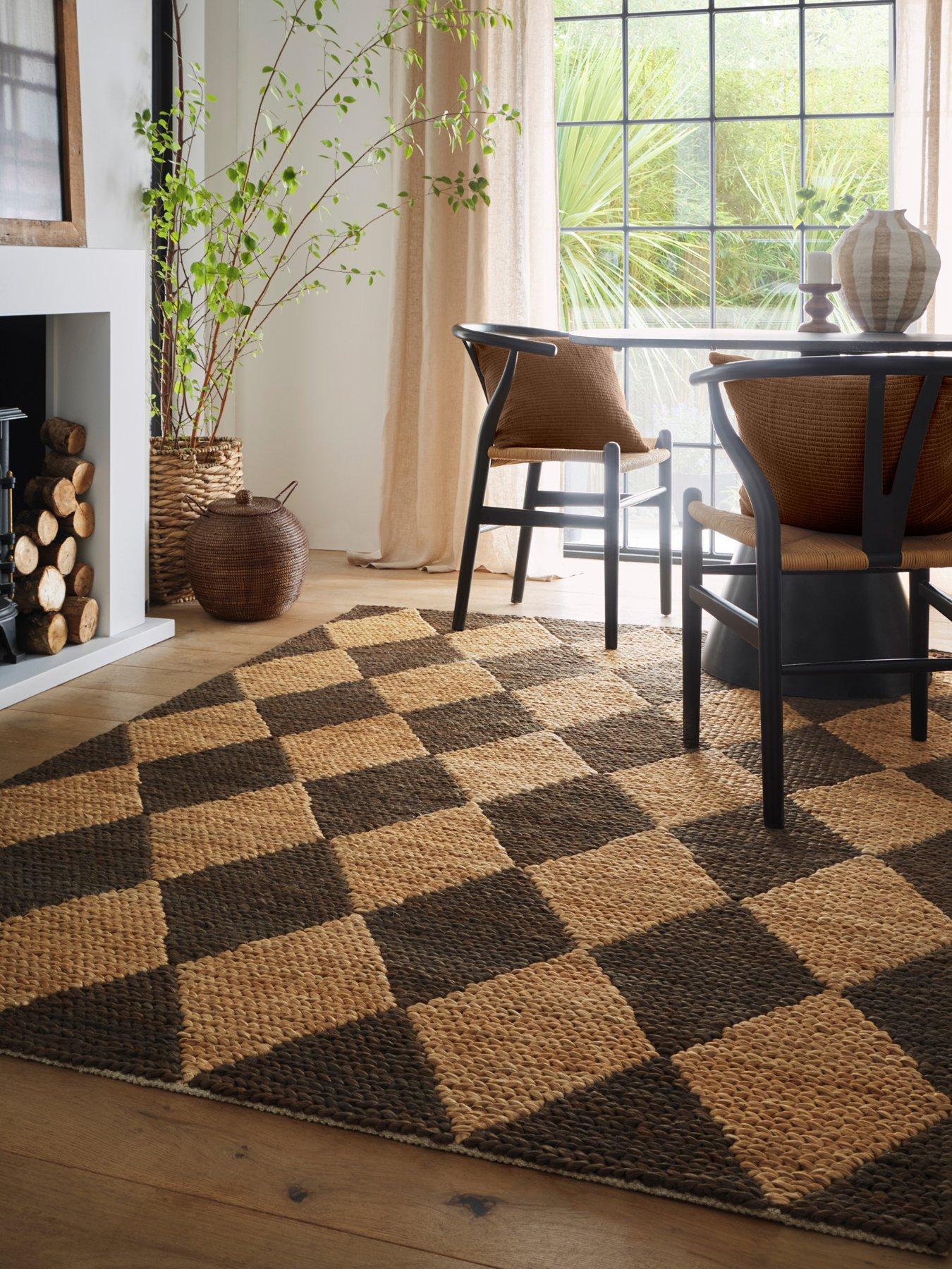 Image 1 of 5 of The Very Collection Diamond Jute Rug