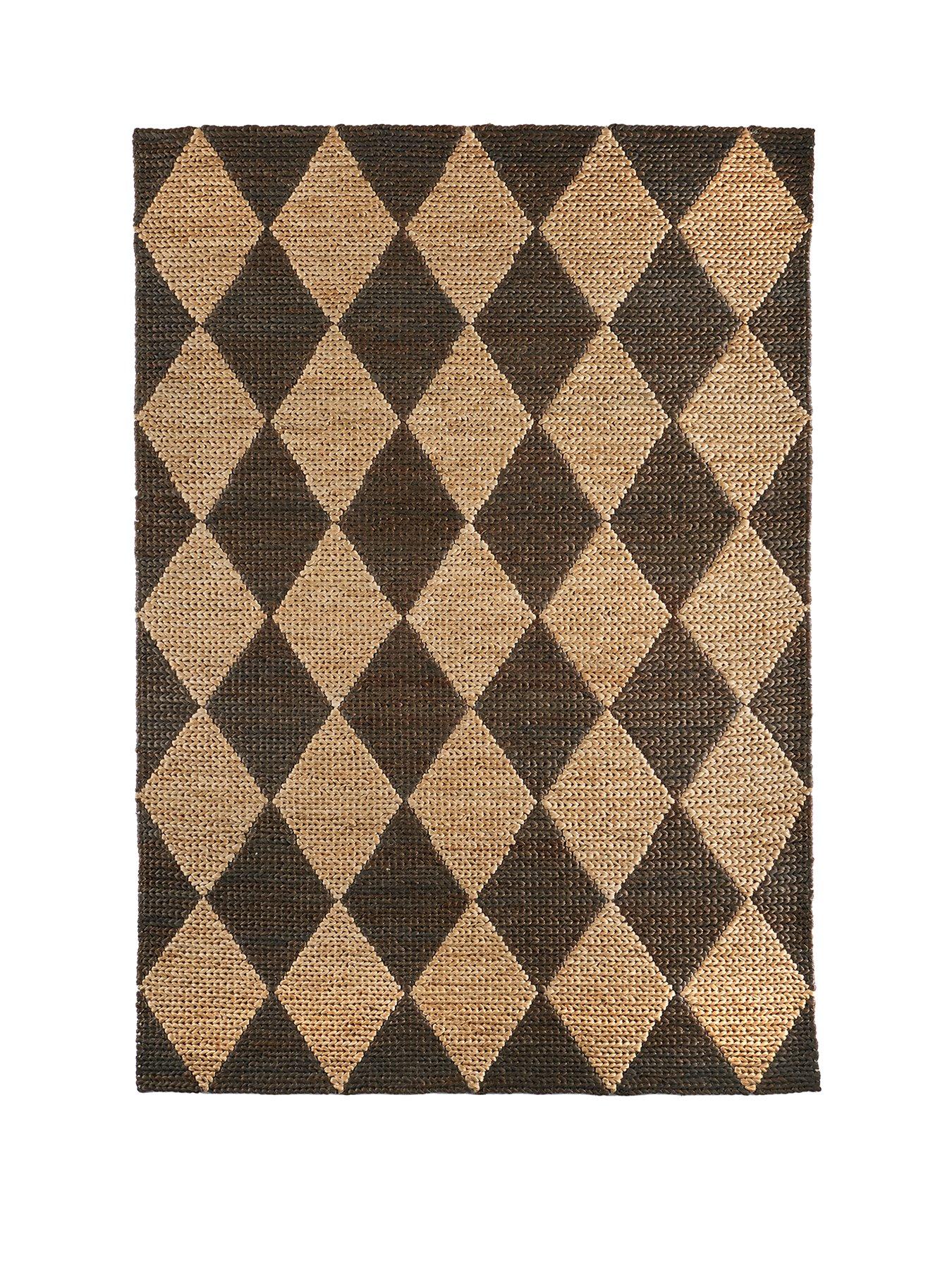Image 2 of 5 of The Very Collection Diamond Jute Rug