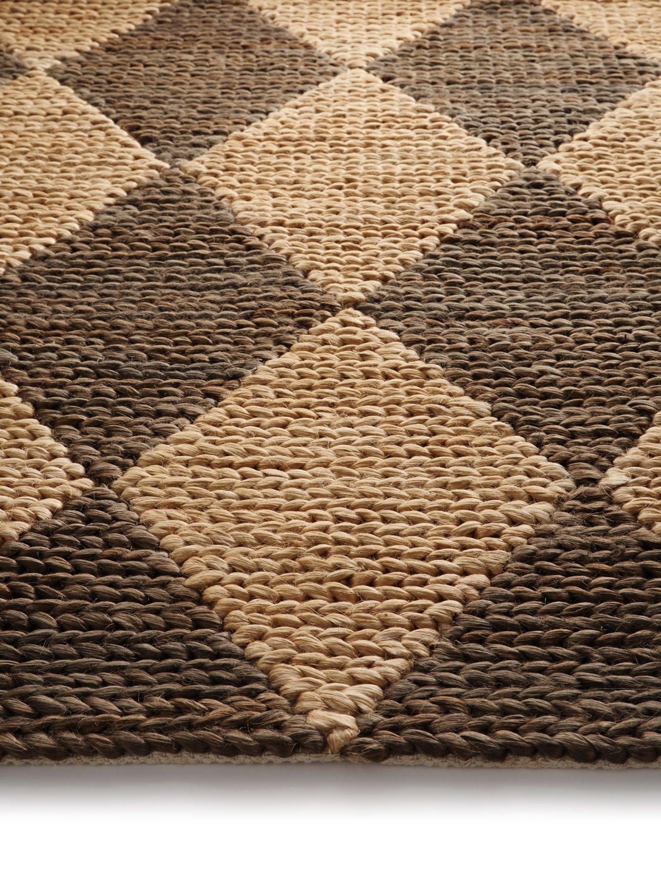 Image 4 of 5 of The Very Collection Diamond Jute Rug