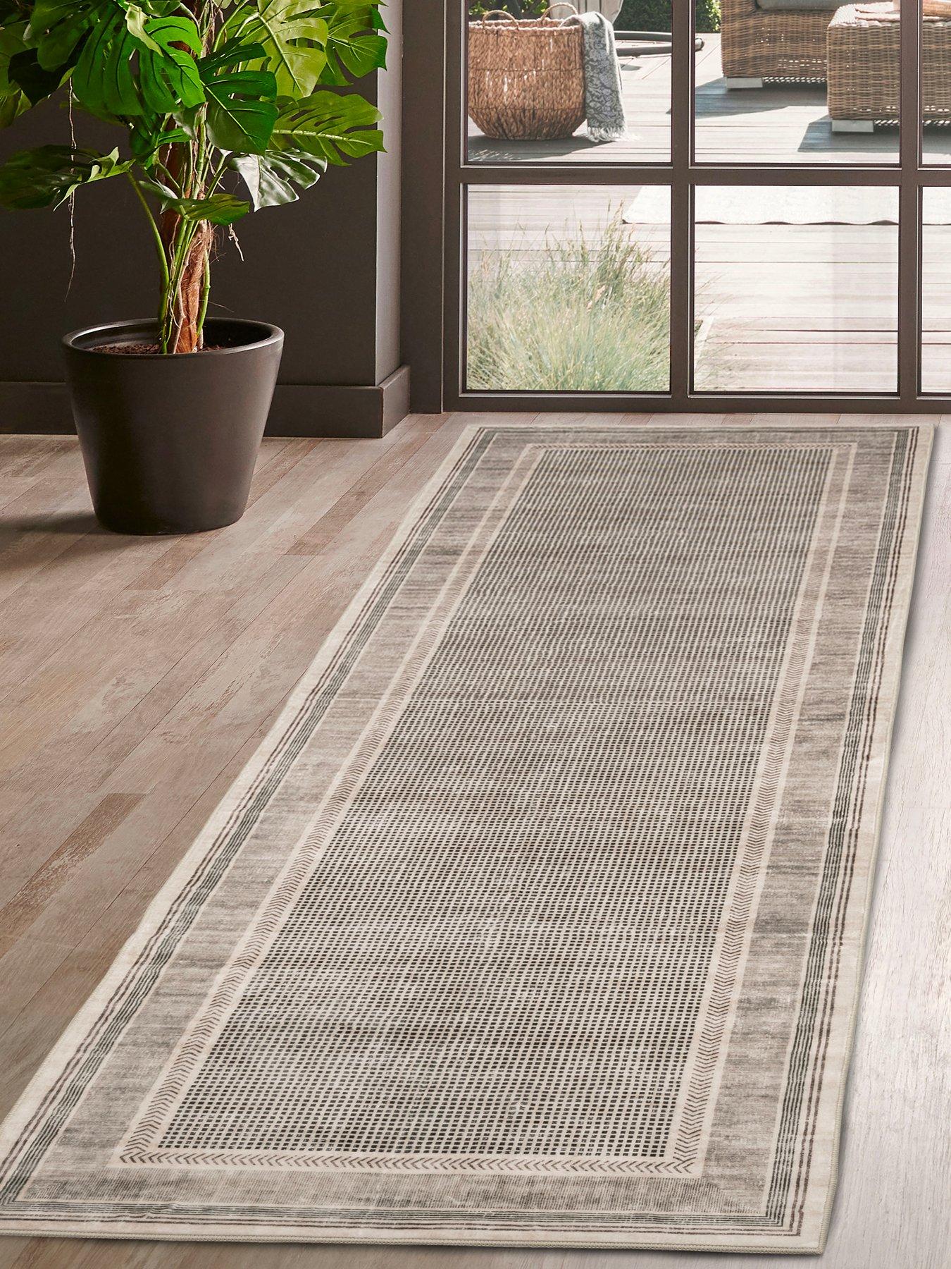 The Very Collection Roma Border Washable Runner 67X230Cm