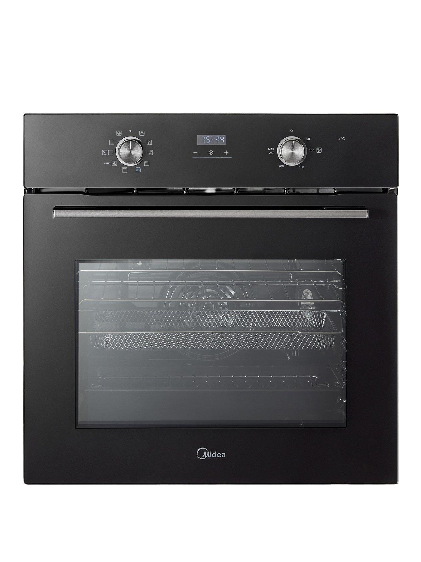Midea Mbo65M90D2-Bk Multifunction Built In Single Oven - Black - Oven With Installation
