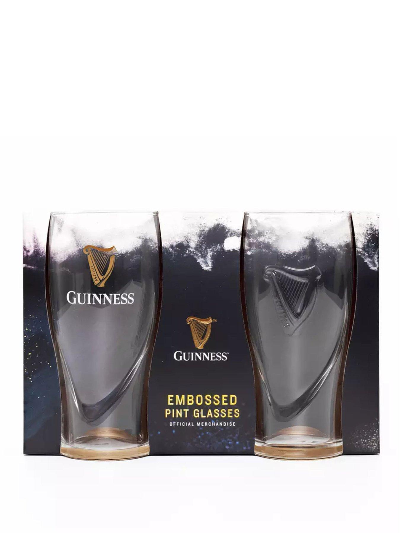 Image 1 of 2 of GUINNESS Embossed Pint Beer Glass Set - Pack of 2
