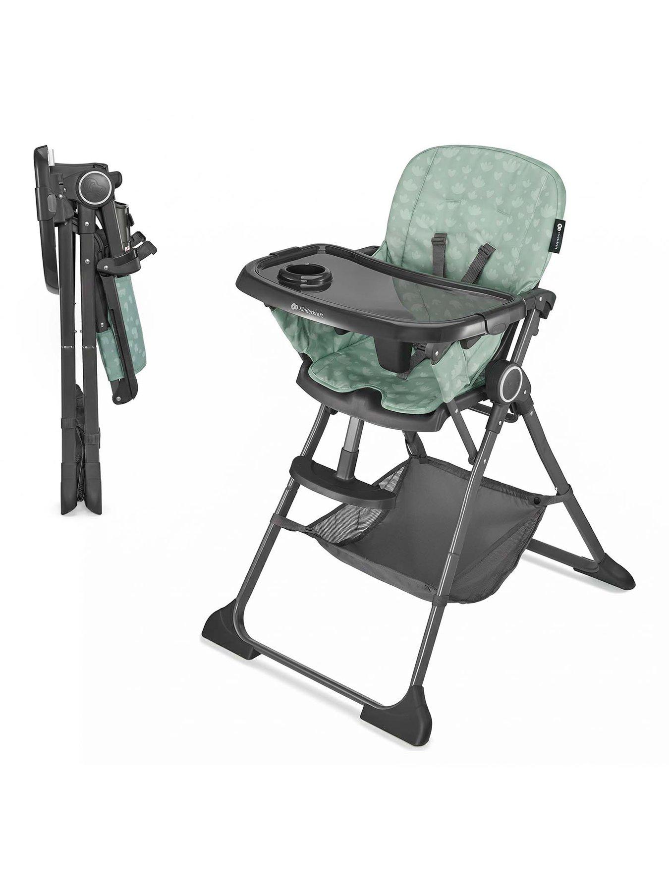 Image 1 of 8 of Kinderkraft high chair FOLDEE - green