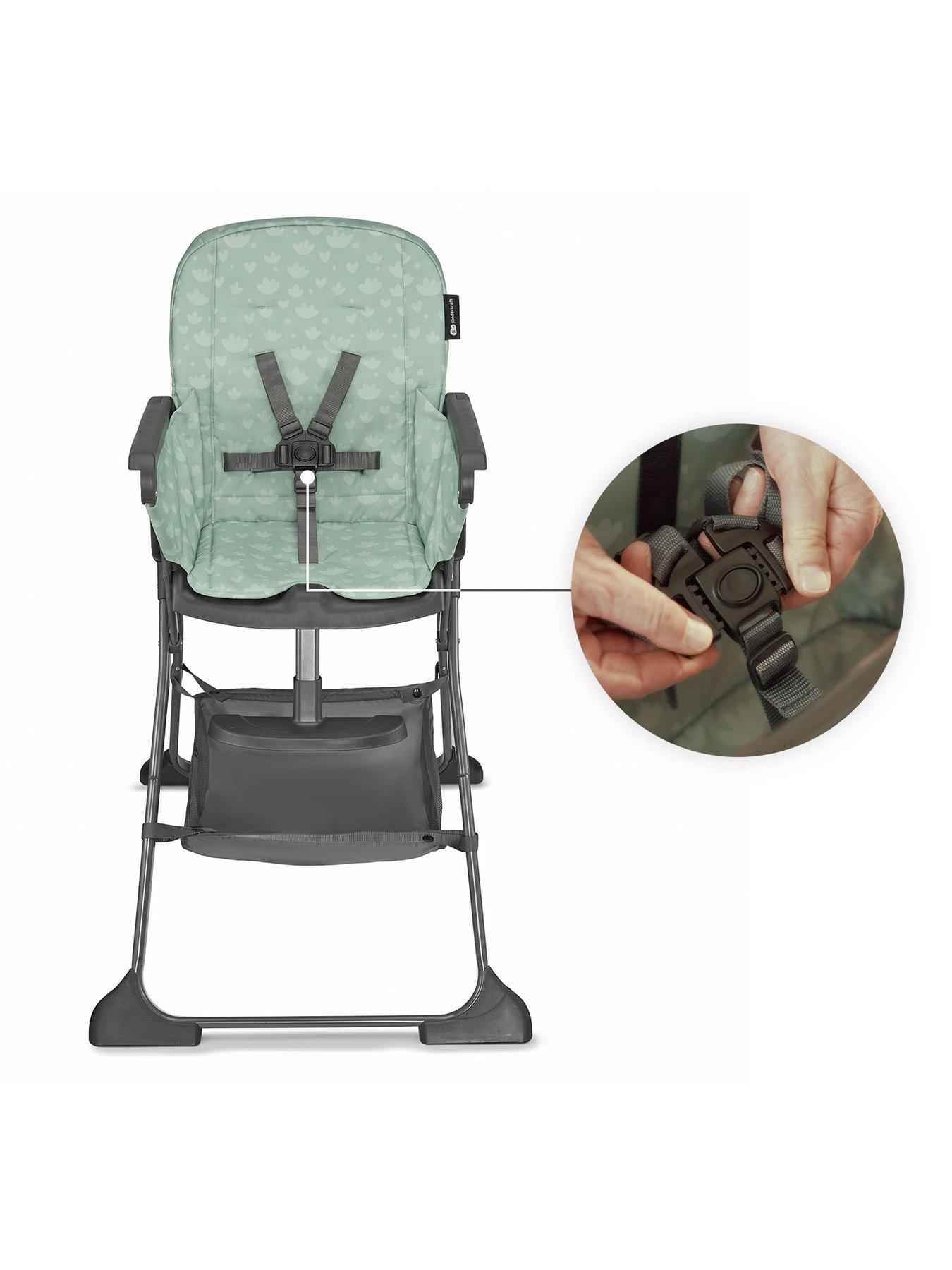 Image 4 of 8 of Kinderkraft high chair FOLDEE - green