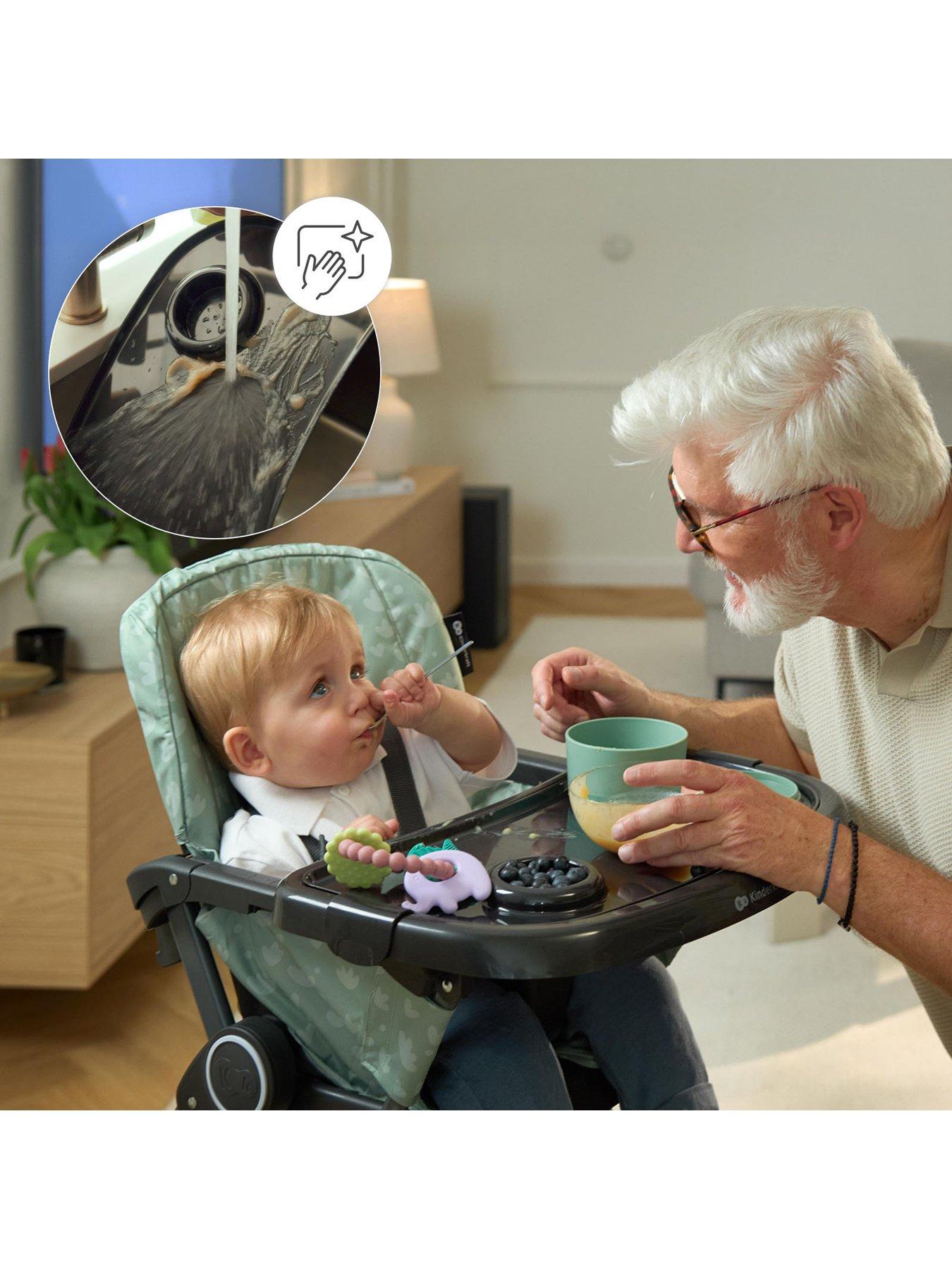 Image 7 of 8 of Kinderkraft high chair FOLDEE - green