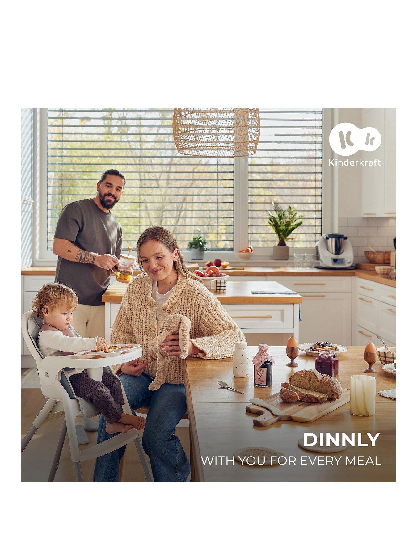 Image 2 of 8 of Kinderkraft DINNLY 2-in-1 Highchair - beige