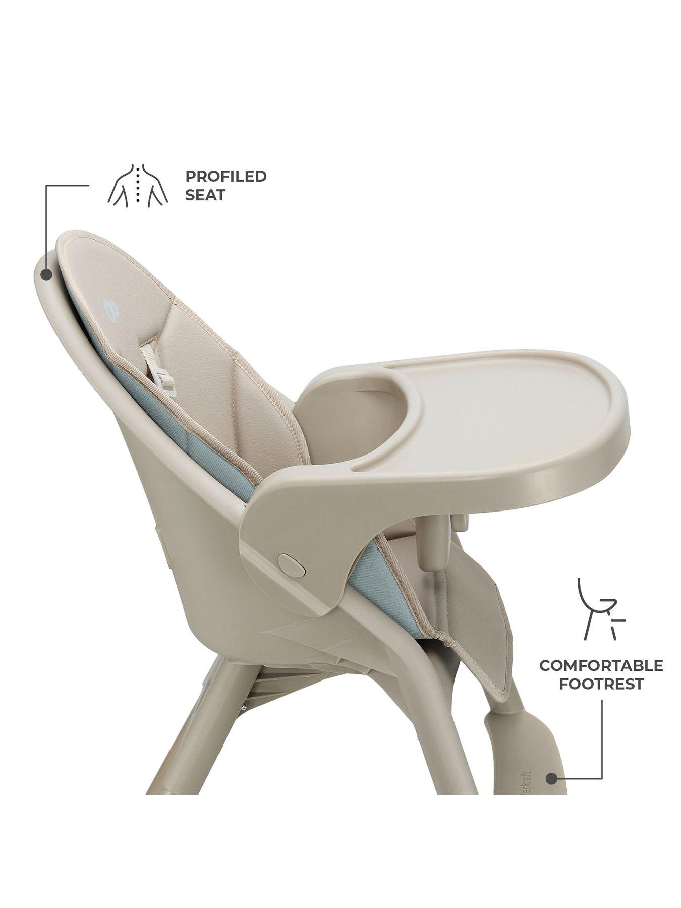 Image 3 of 8 of Kinderkraft DINNLY 2-in-1 Highchair - beige