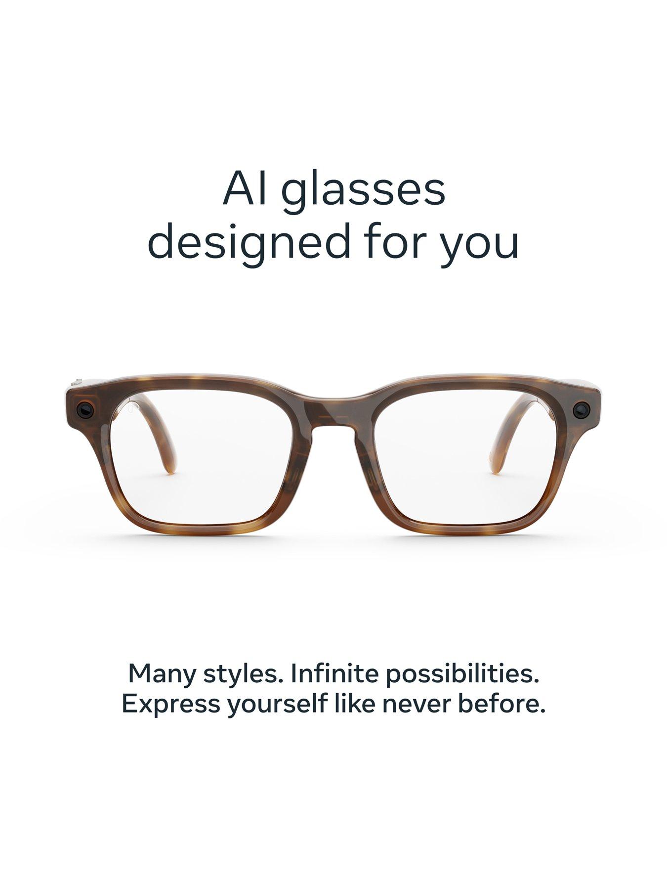 Image 2 of 8 of Meta Glasses Adventurer Classic Tortoise, Clear Lenses