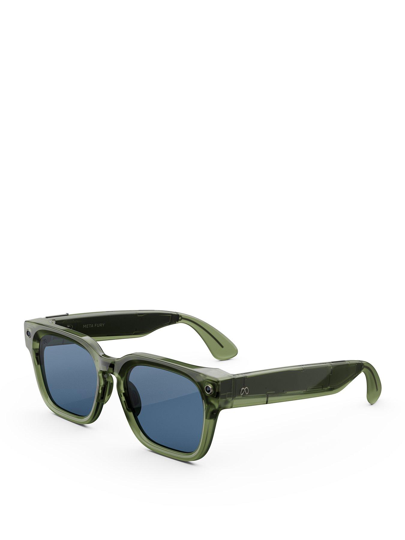 Image 1 of 8 of Meta Glasses Fury Racing Green, Light Blue Atlantic Lenses