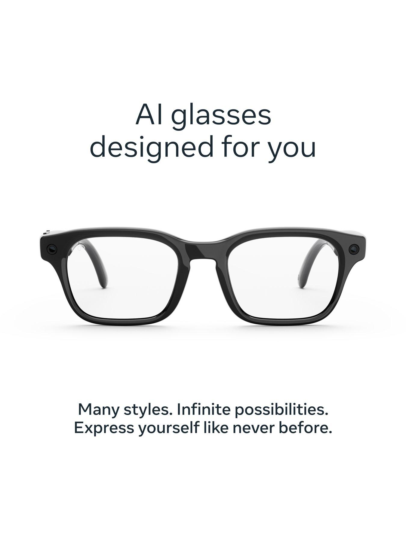 Image 2 of 8 of Meta Glasses Adventurer Classic Black, Clear Lenses
