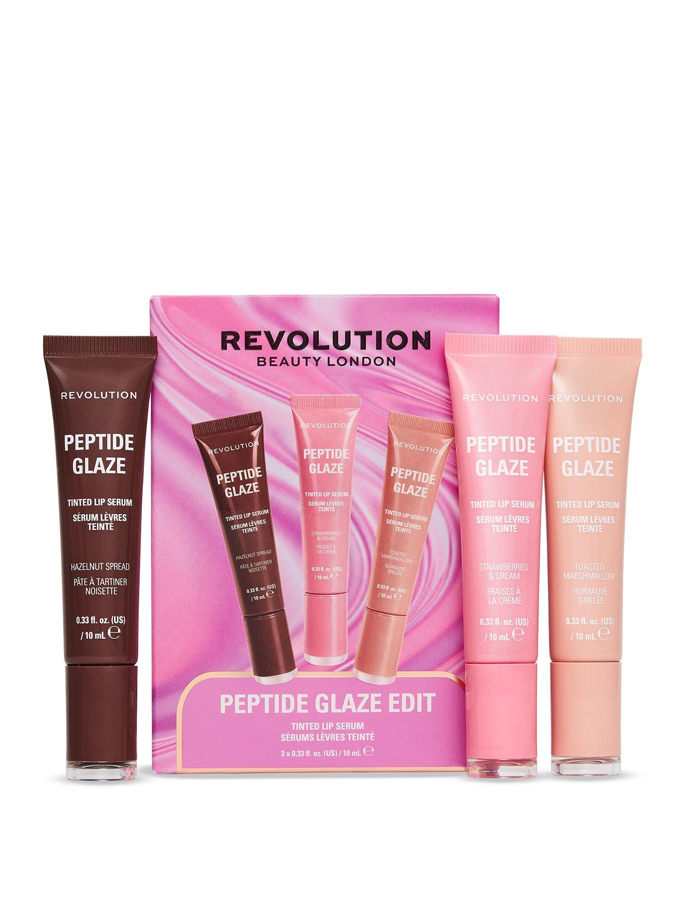Revolution Peptide Glaze Edit, Tinted Lip Serum Trio, Gift Set | Makeup Set, 3 Full-Size Hydrating Balms with Hyaluronic Acid & Peptides for Soft Lips, Stocking Filler, Vegan & Cruelty-Free - Image 3