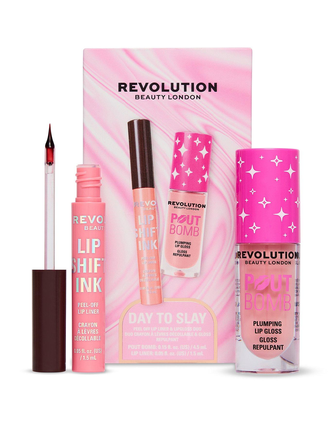 Revolution Day To Slay Lip Liner & Gloss Duo Gift Set, Nude & Candy Pink | Includes A Peel-Off Lip Liner Stain & Plumping Gloss, All-Day Slay Lips, Gift for Her, Vegan & Cruelty-Free - Image 3