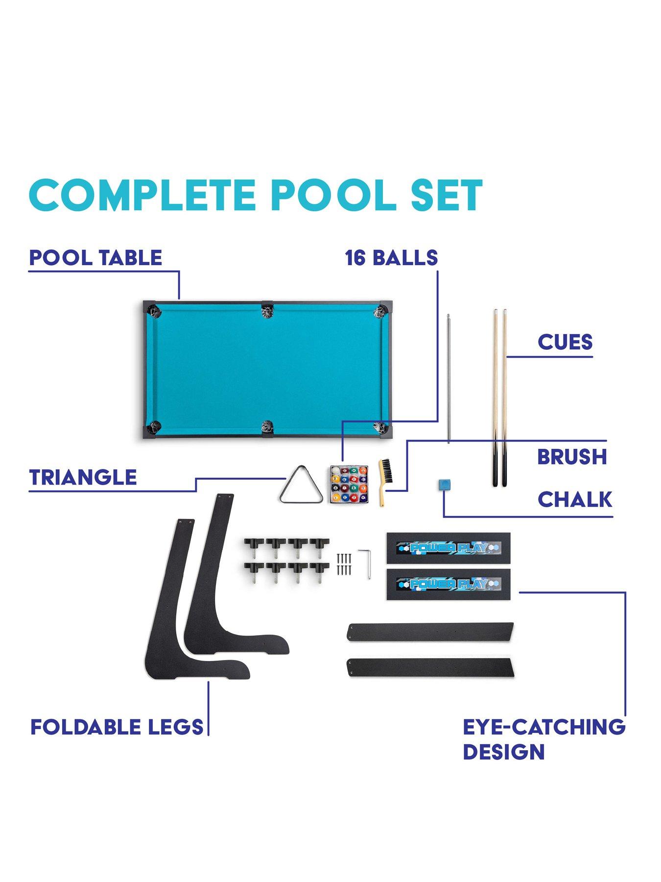Image 5 of 7 of Powerplay 3Ft Folding Pool Games Table