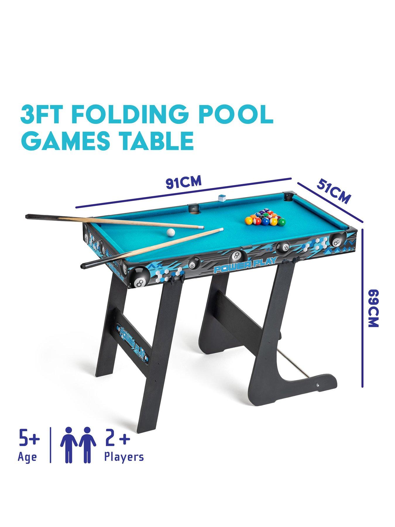 Image 7 of 7 of Powerplay 3Ft Folding Pool Games Table