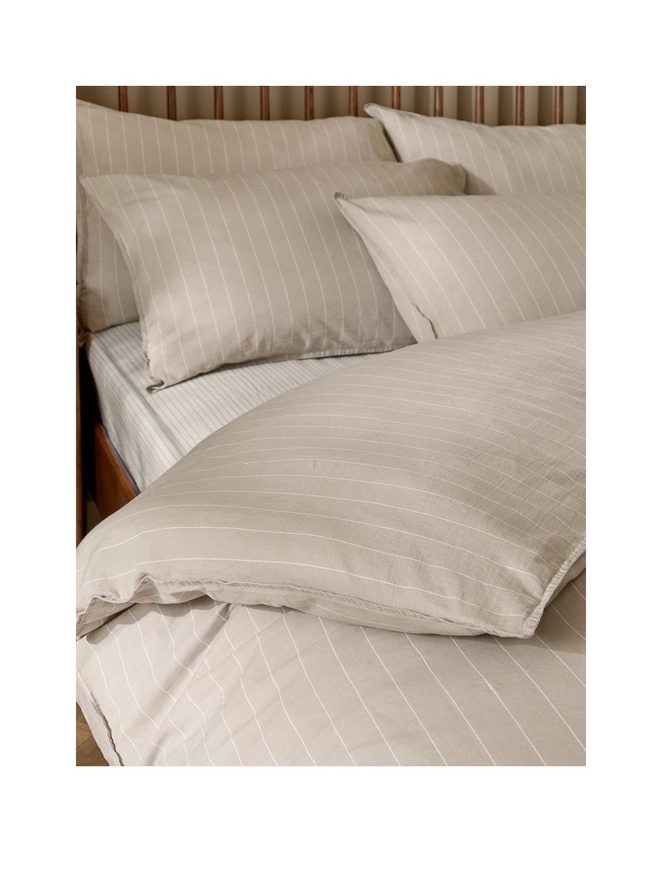 Image 2 of 4 of Yard Linear Stripe Duvet Set Natural