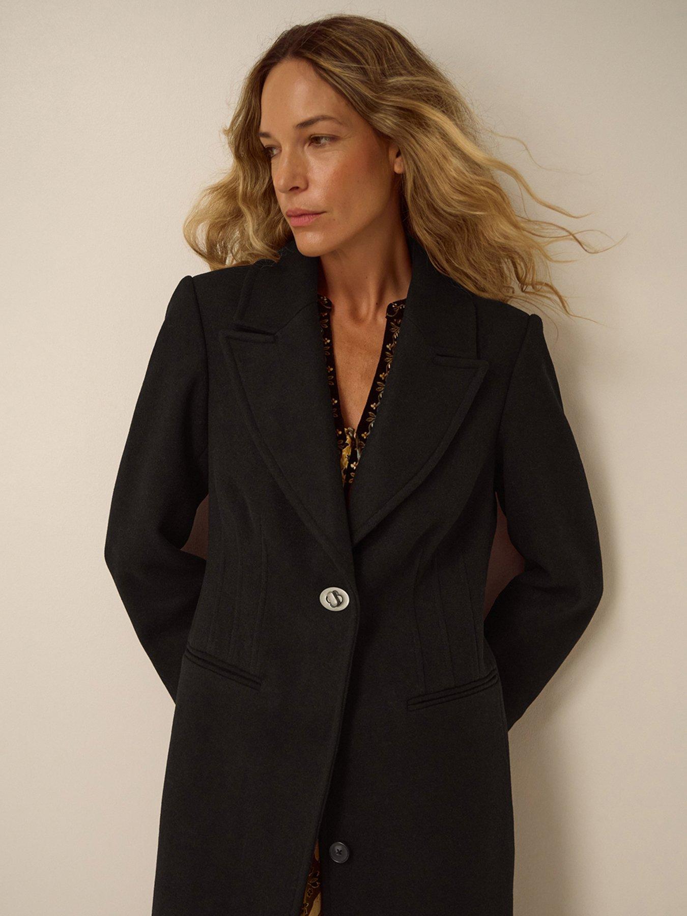 Image 4 of 5 of Monsoon Celia Crombie Coat