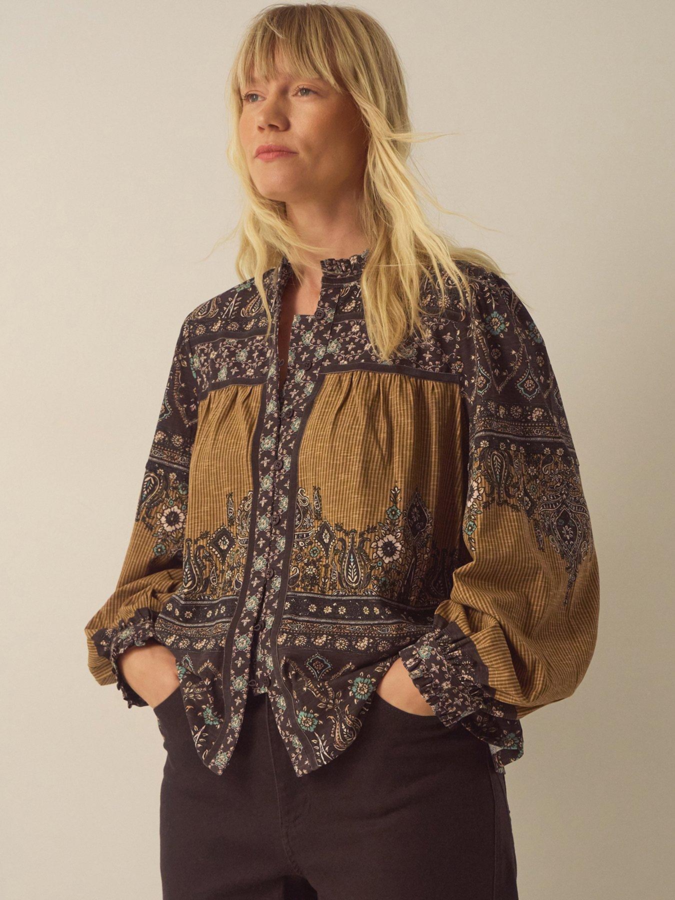 Image 1 of 6 of Monsoon Branwen Print Jersey Top