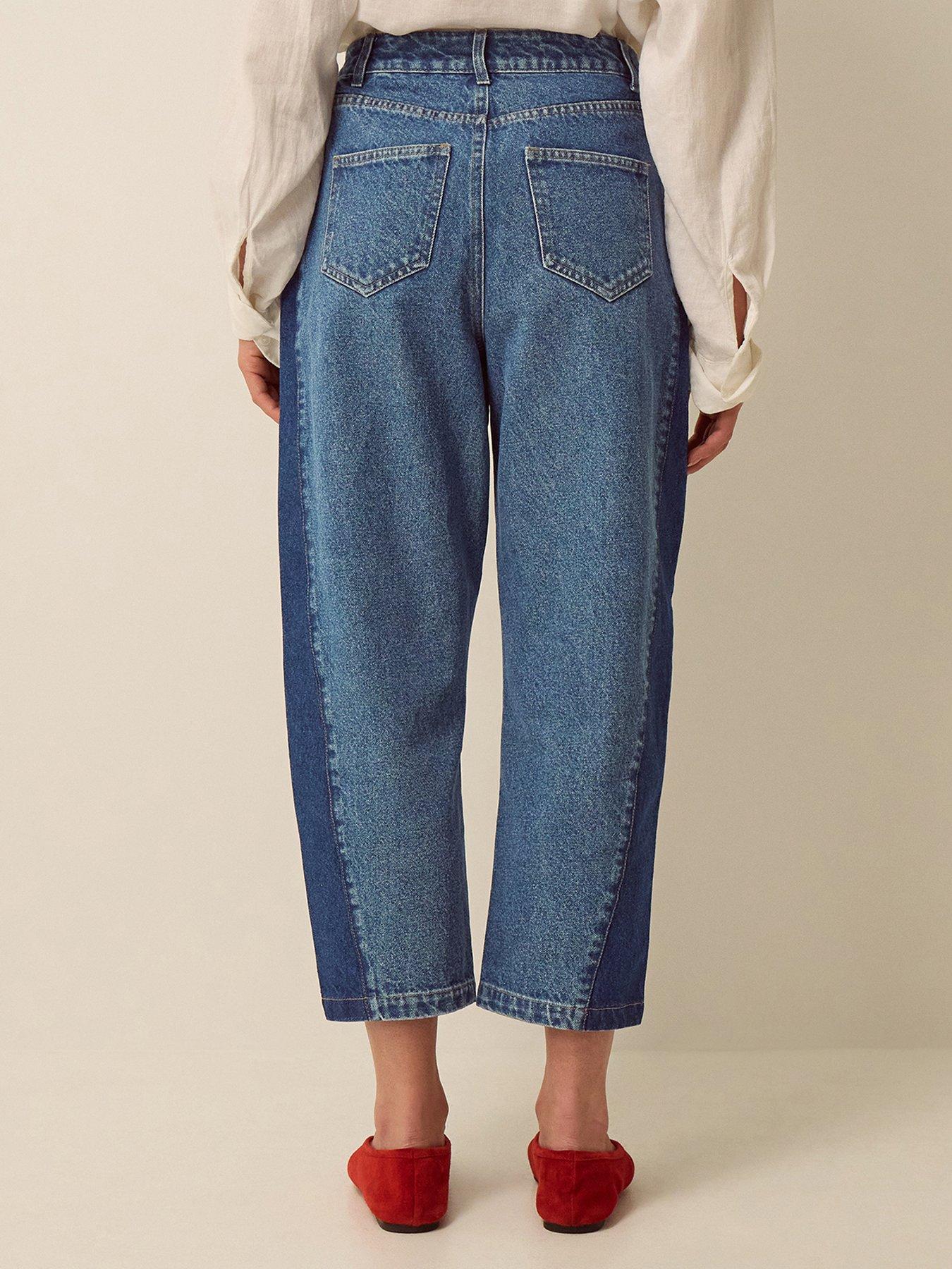 Image 2 of 4 of Monsoon Natalie Barrel Jeans - Blue