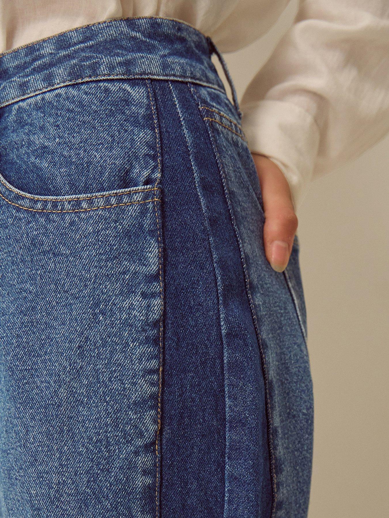 Image 4 of 4 of Monsoon Natalie Barrel Jeans - Blue