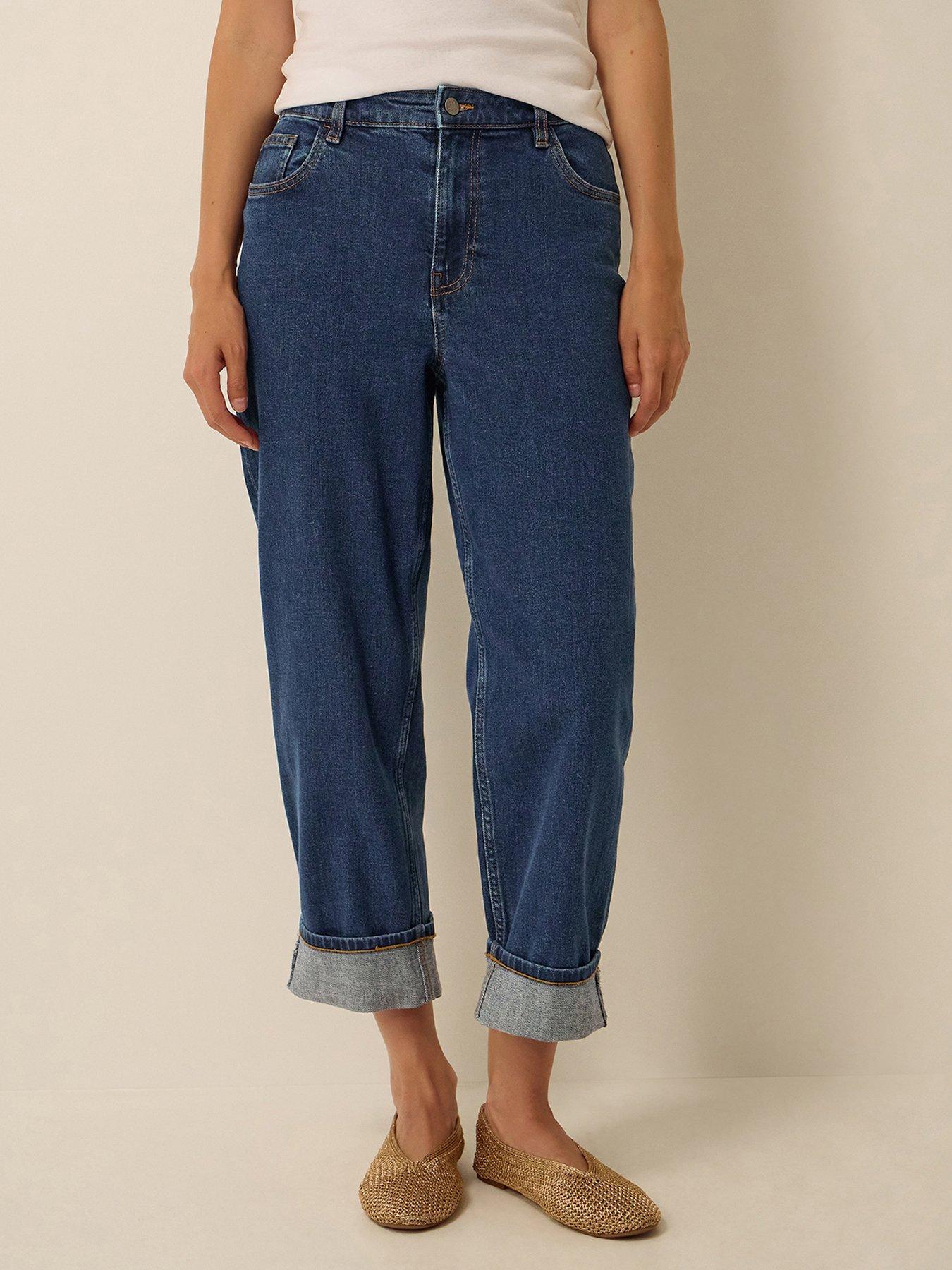 Monsoon Tabitha Turn Up Jeans - Blue