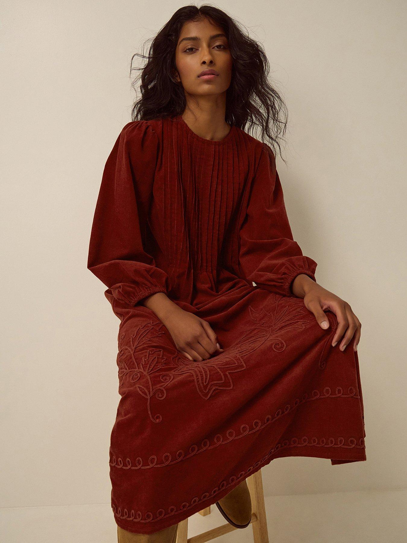 Image 4 of 5 of Monsoon Joyce Emb Cord Dress