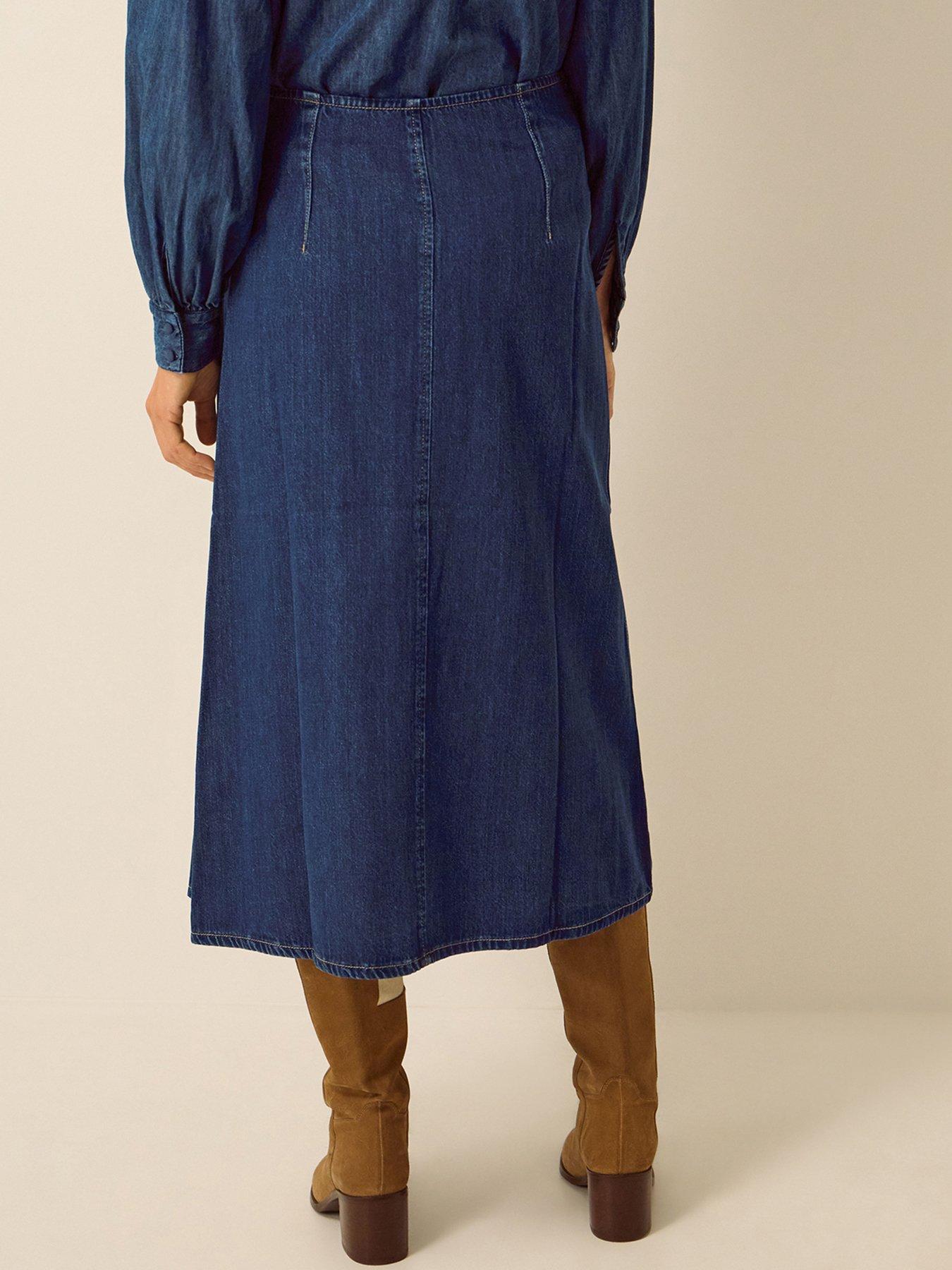Image 3 of 5 of Monsoon Kitty Denim Kilt