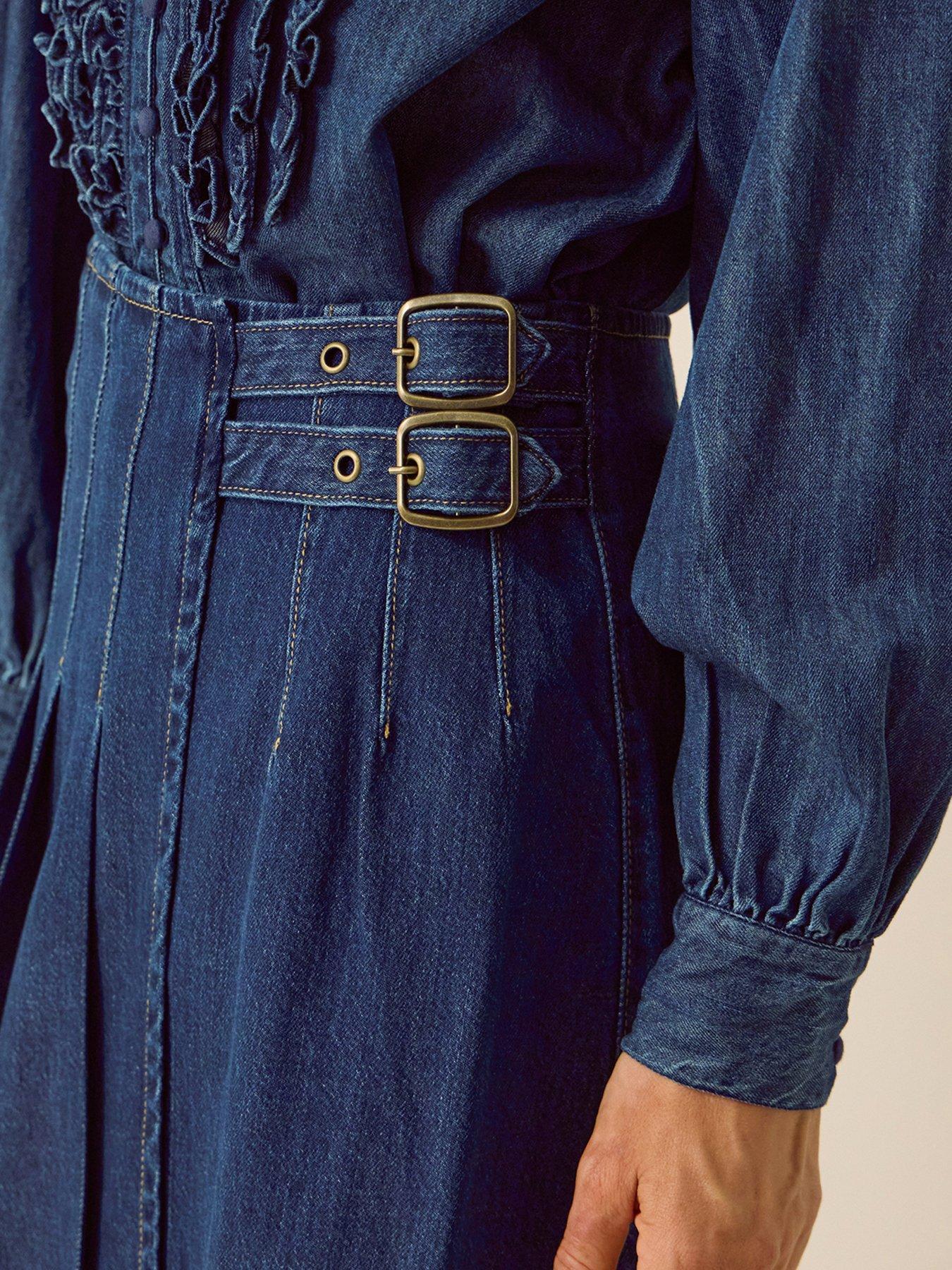 Image 4 of 5 of Monsoon Kitty Denim Kilt