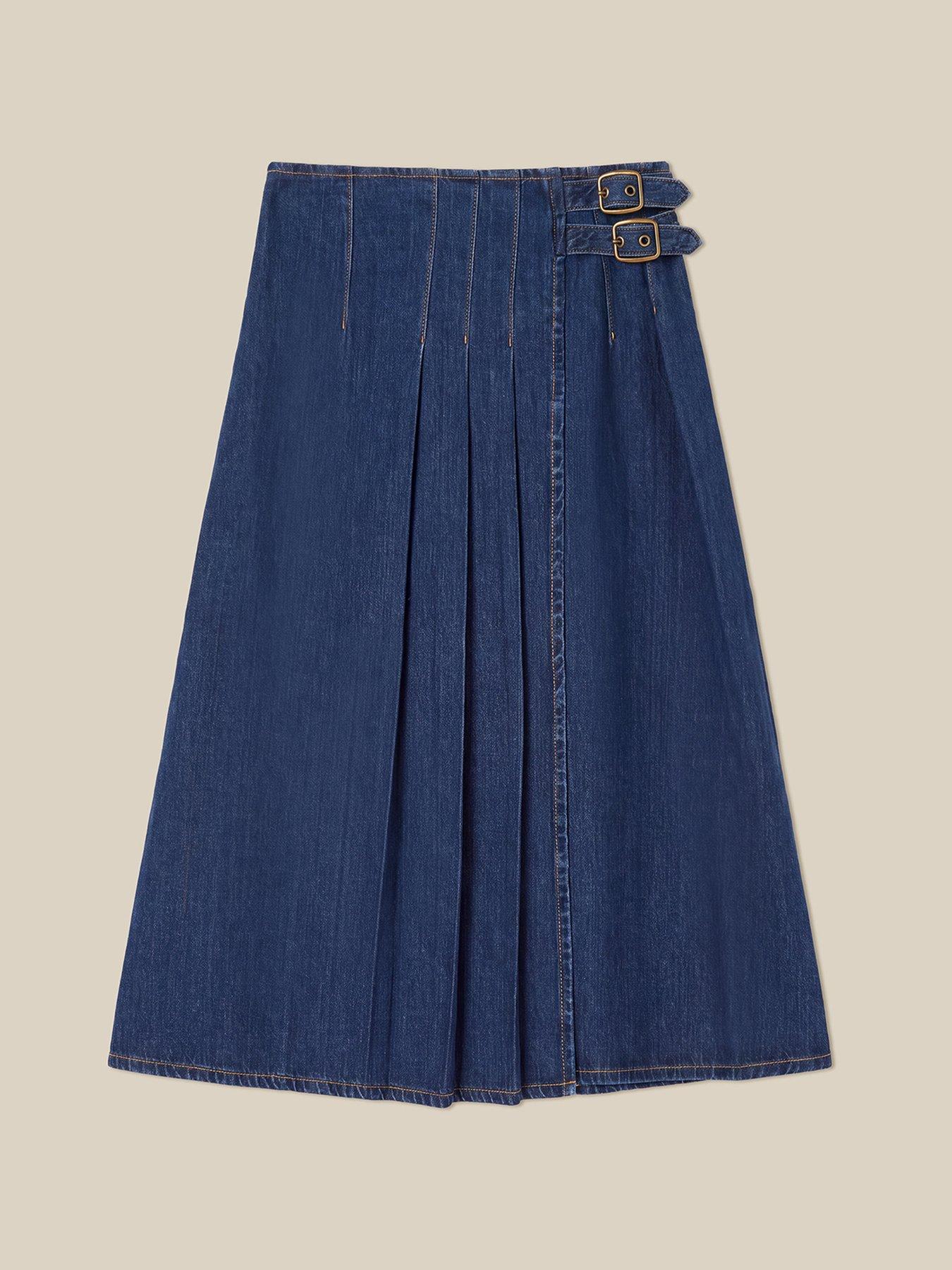 Image 5 of 5 of Monsoon Kitty Denim Kilt