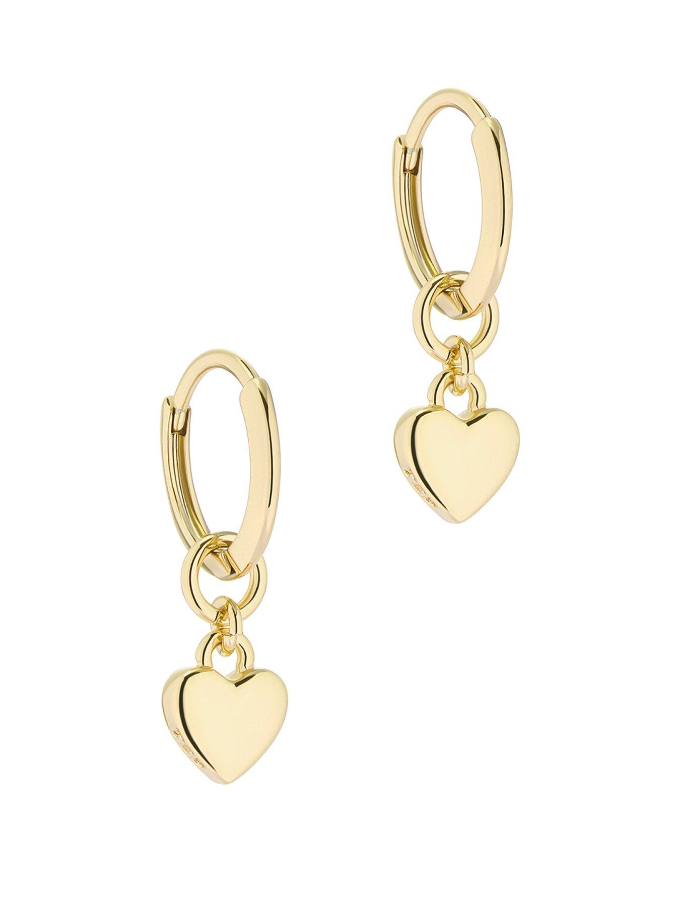 Ted Baker Harrye: Tiny Heart Huggie Earrings