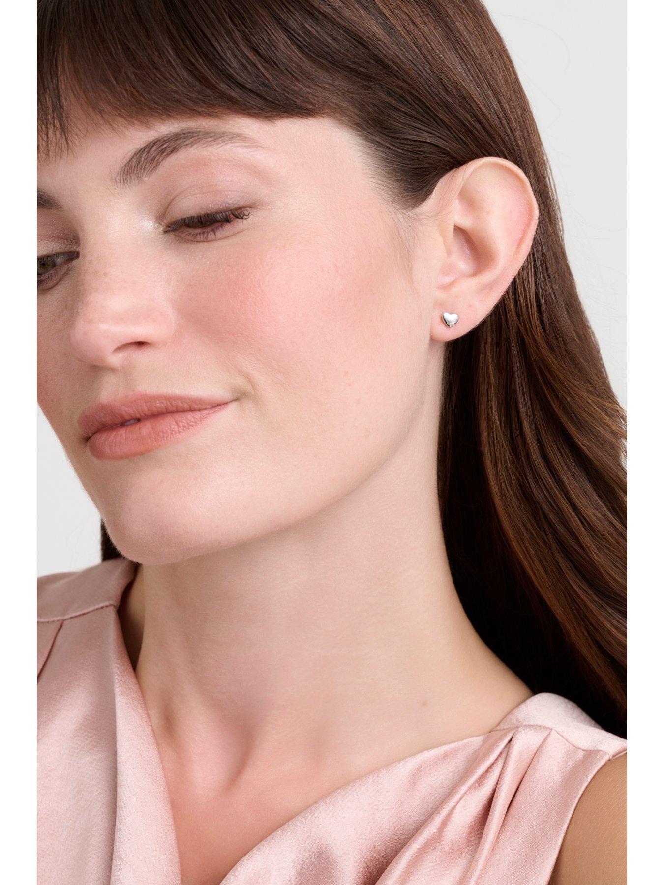 Image 4 of 6 of Ted Baker HARLY: Tiny Heart Stud Earrings