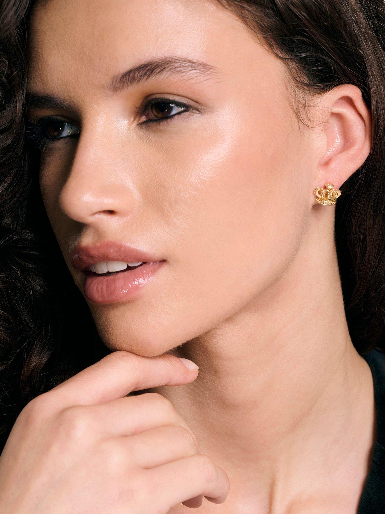 Juicy Couture Icon Crown Stud Earrings