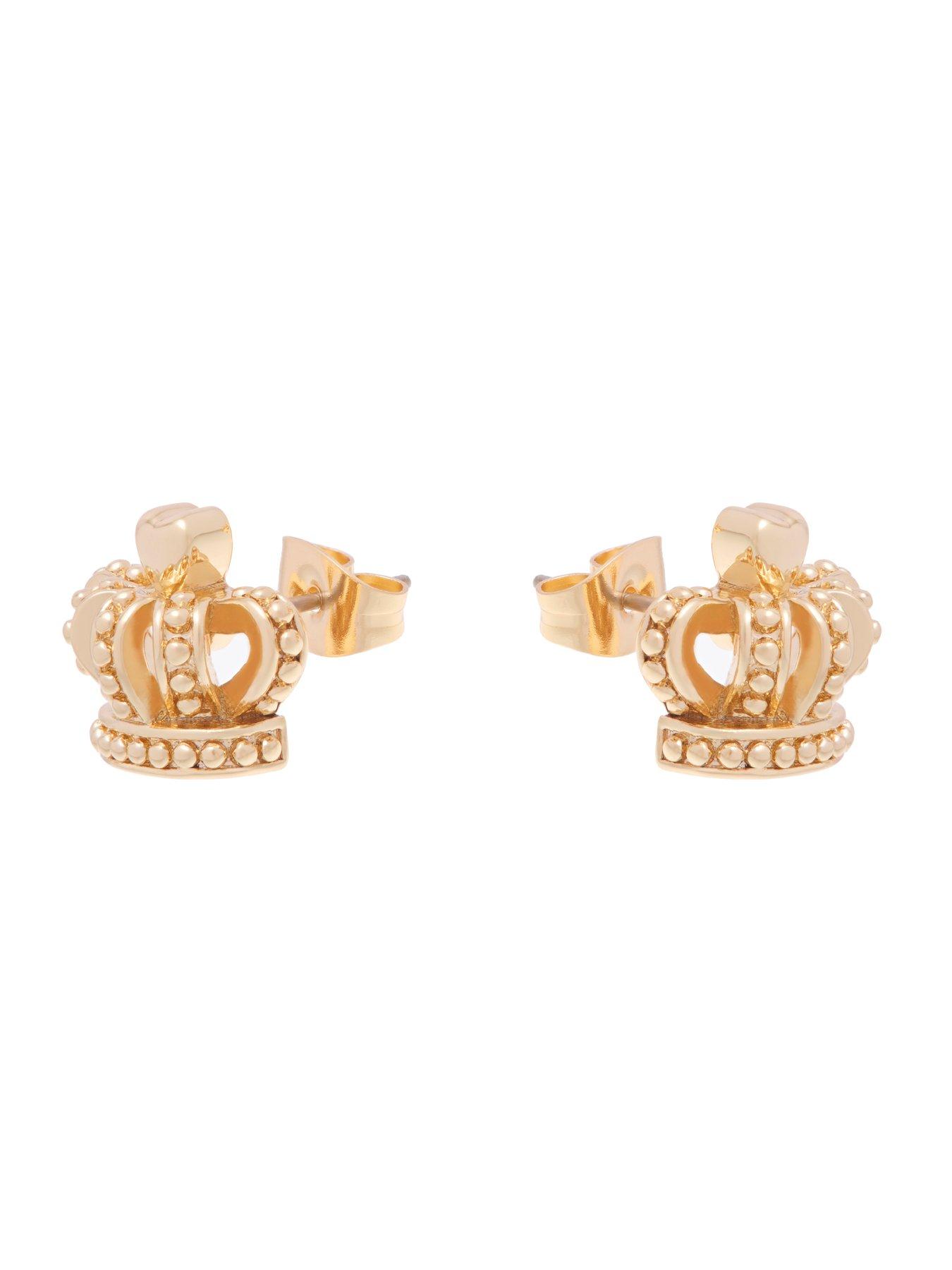 Image 2 of 6 of Juicy Couture Icon Crown Stud Earrings
