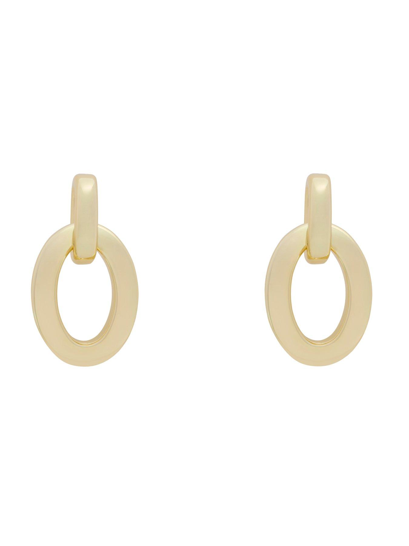 Image 2 of 7 of Karen Millen Chain Link Drop Earrings