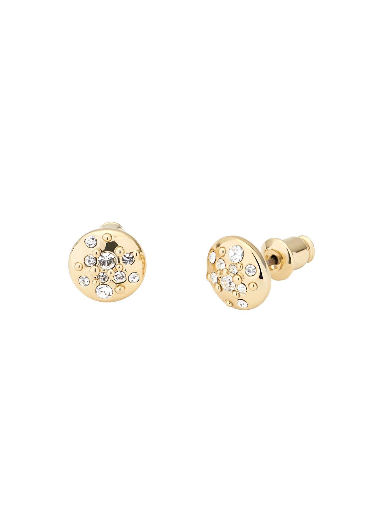 Image 2 of 5 of Karen Millen Crystal Sprinkle Stud Earrings