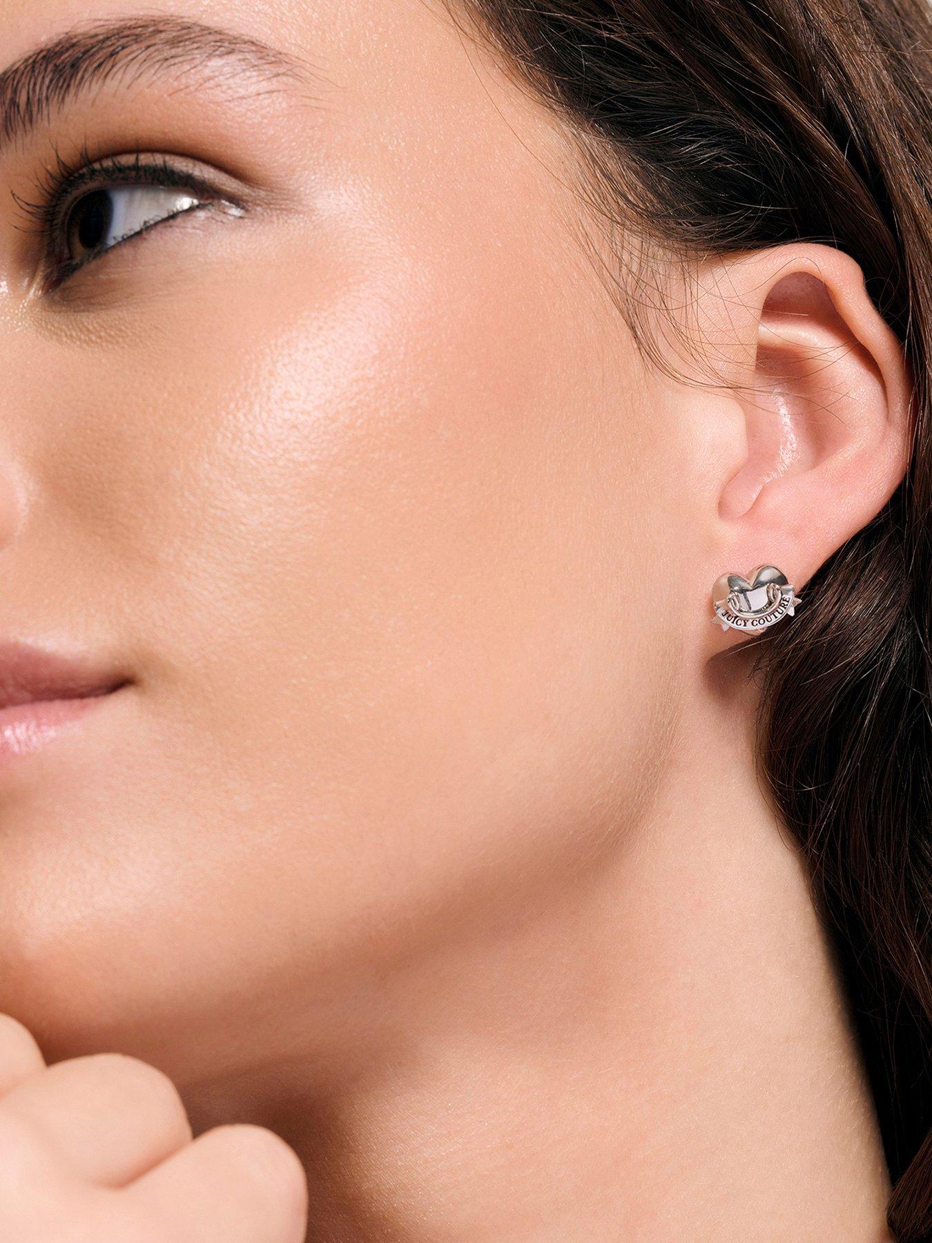 Juicy Couture Icon Heart Stud Earrings