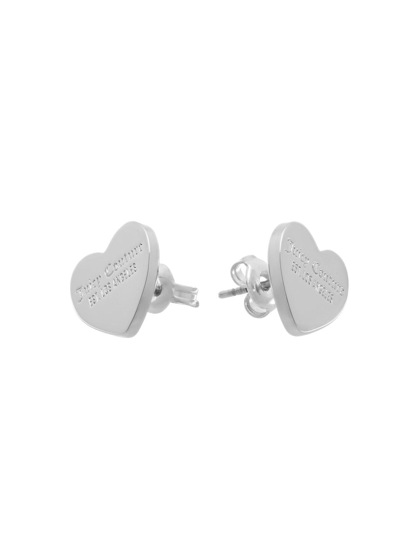 Image 2 of 6 of Juicy Couture Heart Stud Earrings