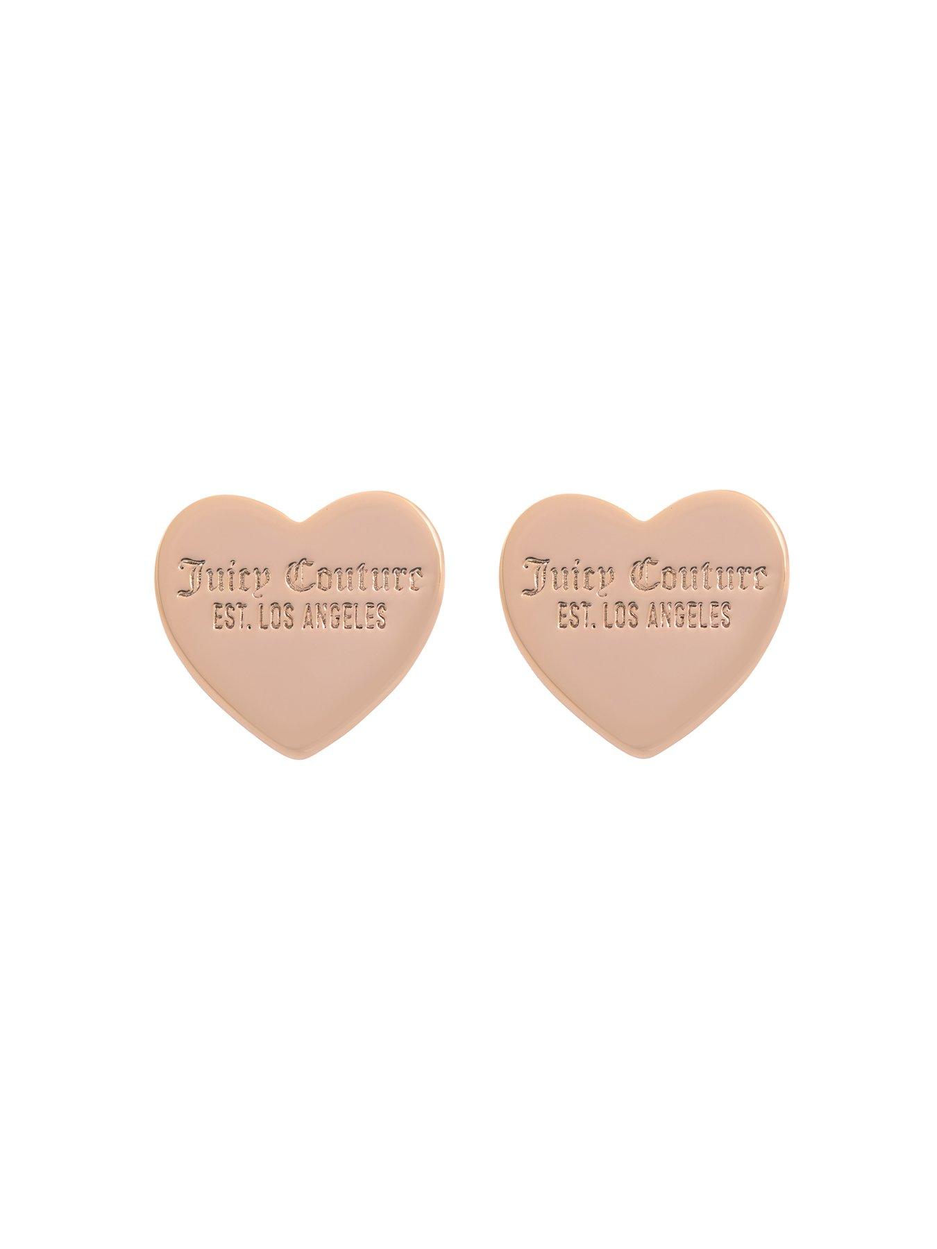 Image 3 of 7 of Juicy Couture Heart Stud Earrings