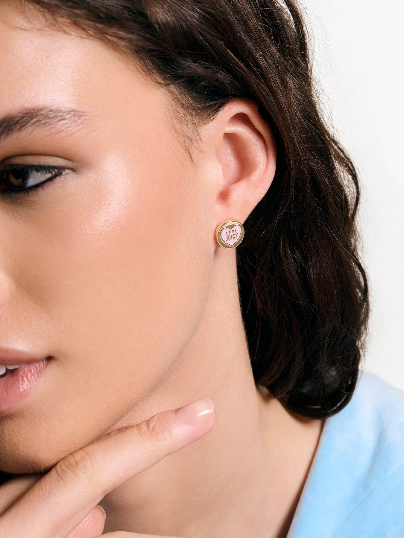 Juicy Couture Love Juicy Enamel Stud Earrings
