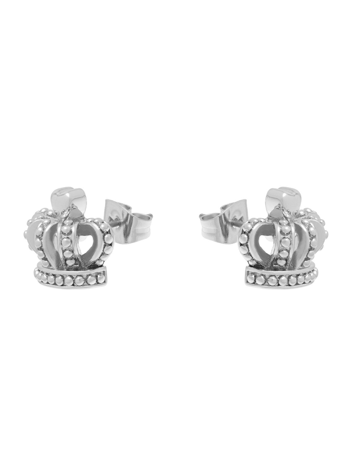 Image 2 of 6 of Juicy Couture Icon Crown Stud Earrings