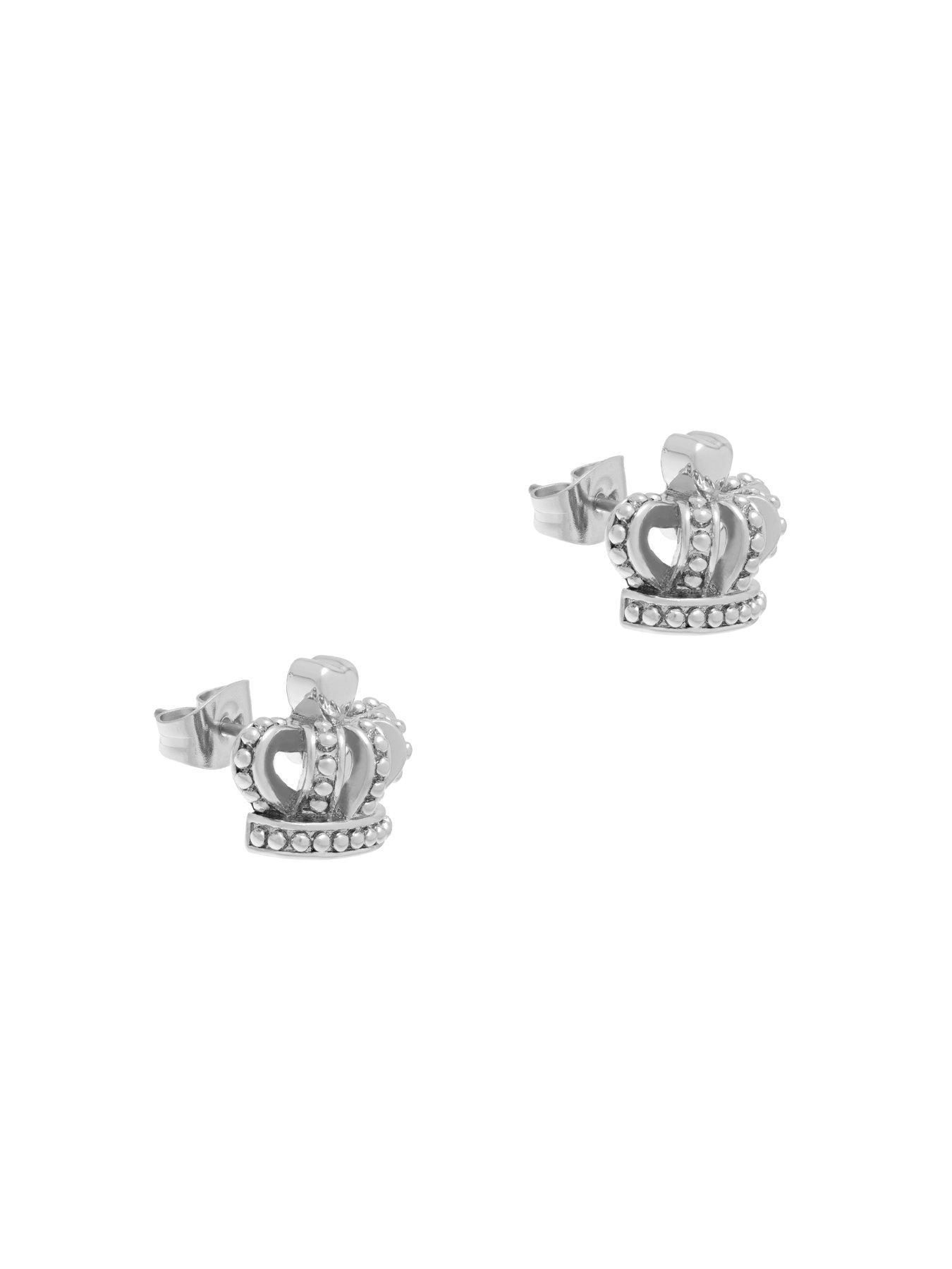 Image 4 of 6 of Juicy Couture Icon Crown Stud Earrings