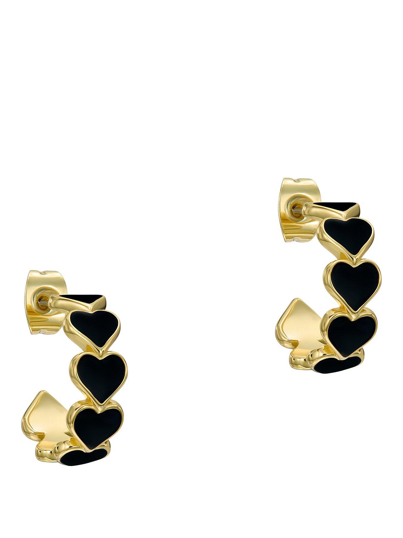 Ted Baker Hannah: Enamel Heart Hoop Earrings