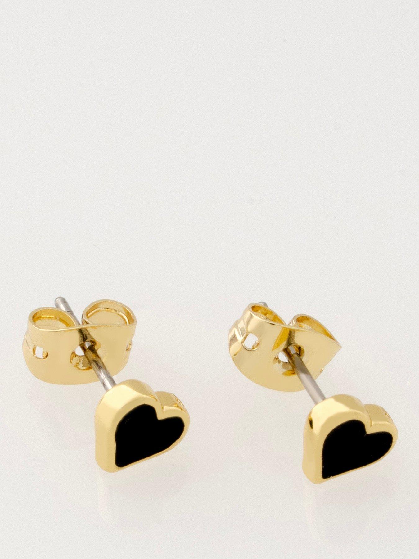 Ted Baker HAILEY: Enamel Heart Stud Earrings, Multi, Women