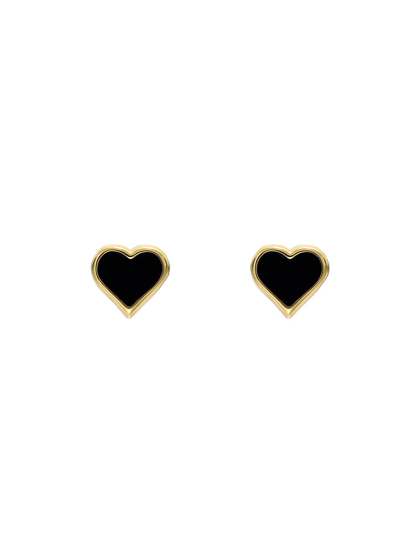 Image 2 of 7 of Ted Baker HAILEY: Enamel Heart Stud Earrings