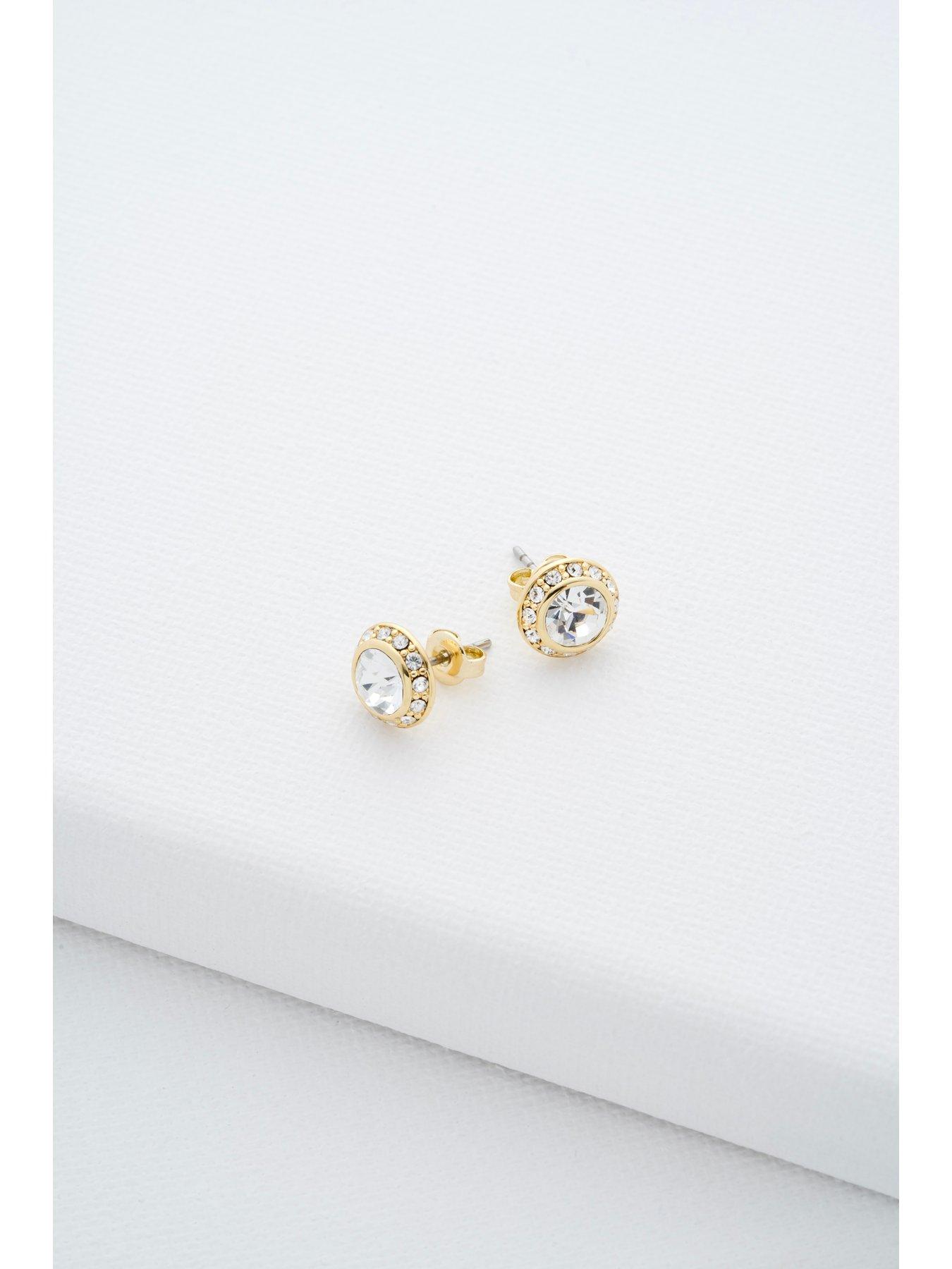 Image 4 of 5 of Ted Baker SOLETIA: Solitaire Sparkle Crystal Stud Earrings