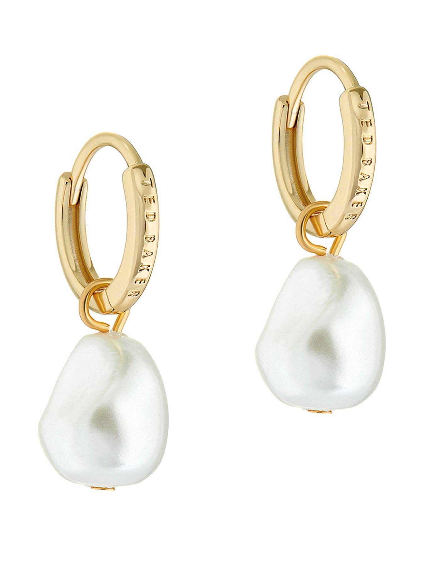 Ted Baker Periaa: Pearl Huggie Earrings